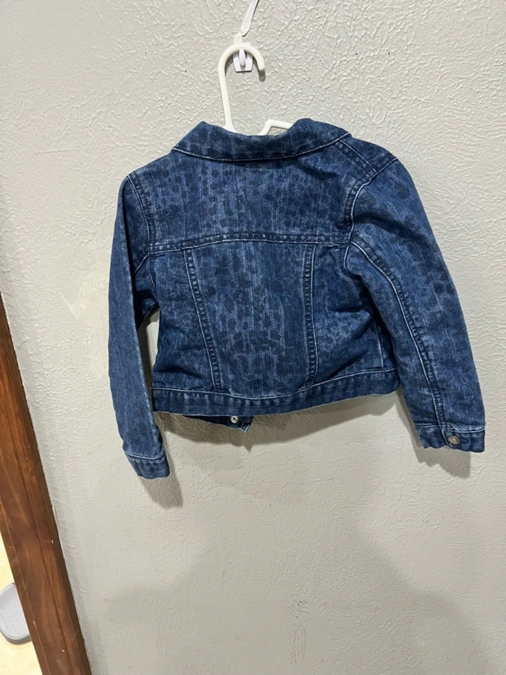 The Children's Place Dark Blue Denim Jean Jacket Cotton Blend Size 4T EUC